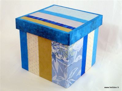Tuto DIY Fiche pour fabriquer boite en carton - décoration papier