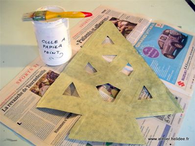 Tutoriel sapin en carton - décoration sapin 3