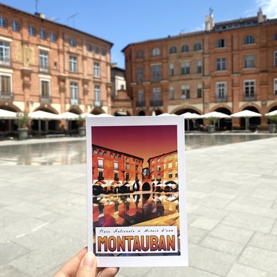 [Carterie] Cartes Postales Illustrations Monuments et Places de Montauban, Occitanie Tarn-et-Garonne