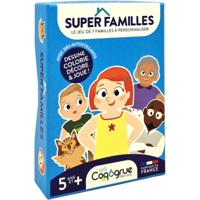Jeu de 7 Familles à personnaliser Super Familles Coq6grue