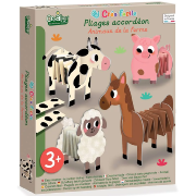 Coffret Pliages accordéon 4 Animaux de la Ferme 3 ans Crealign