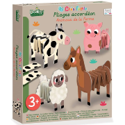 Coffret Pliages accordéon 5 Animaux de la Ferme 3 ans Crealign