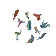 Puzzle en Bois Perroquet Exotique 127 pièces 37x30 cm Creatif Wood
