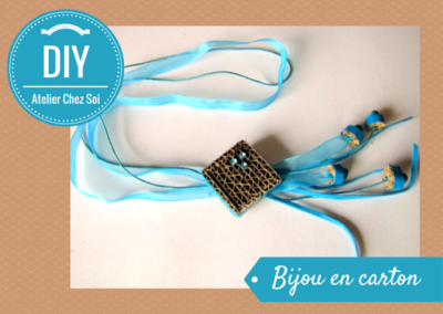 Tutoriel DIY Bijou en carton Fiche gratuite