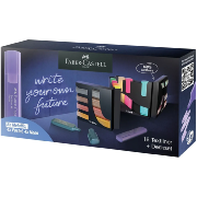 Présentoir 16 Feutres Surligneurs Pointe biseau Textliner Faber Castell
