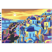 Kit Coloriage Mystère City Sunset 12 Marqueurs Acrylique Graph'It Go et 8 Cartes