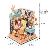 Mini-Kit Maquette Bois Maison miniature Chambre 7x7x9 cm DS016 Rolife