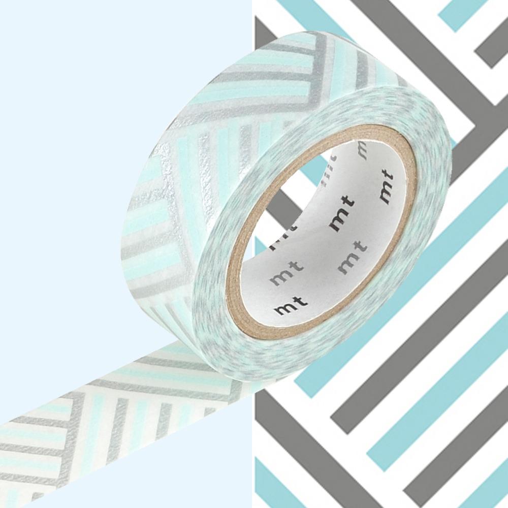 Masking Tape motif Tressage bleu