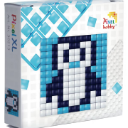 Kit Mini Tableau en Pixels XL Pingouin 6x6 cm Pixel Hobby
