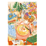 Puzzle 1000 pièces Tarte 50x75cm PT002 Leisurely Holiday Joypiece Rolife