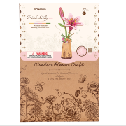 Maquette Bois Pot de Fleurs Lys Rose Puzzle 3D de 73 pièces TW071 Rolife