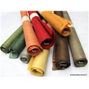 Papier népalais uni couleur Rouge Carmin Feuille 50x75 cm Lokta Fait-main
