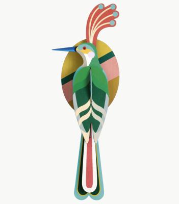 Oiseau de Paradis Vert Nias Décoration murale 3D Studioroof