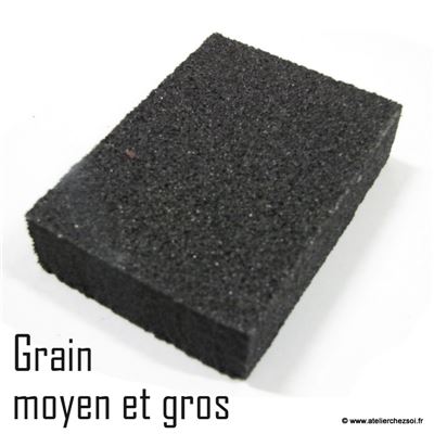 Cale à poncer en mousse grain moyen et gros