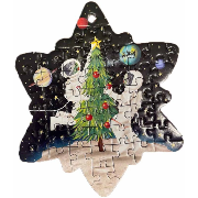 Calendrier de l'Avent 24 Puzzles Christmas Adventure 42 à 60 pièces 24 Déco à suspendre Gibsons