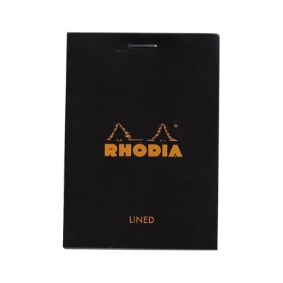 Bloc agrafé Rhodia A7 Black N°11 7,4x10,5cm 80f ligné 80g