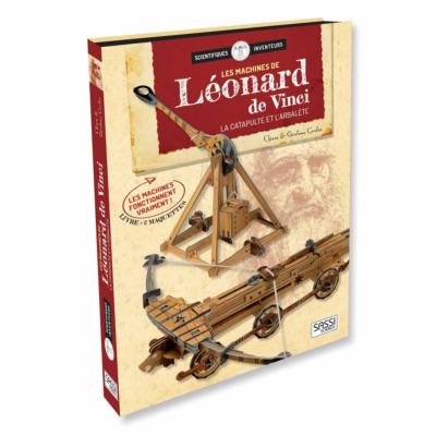 Les Machines de Léonard de Vinci Maquette Catapulte Arbalète 3D et Livre Sassi