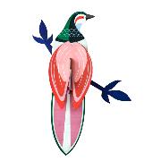 Oiseau de Paradis Rose Rani Décoration murale 3D Studioroof