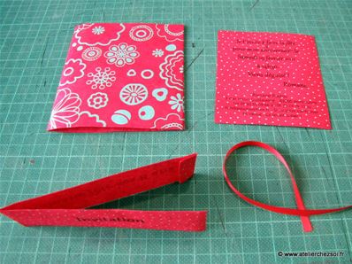 Tuto DIY Fiche Fabriquer faire-part papier déco - assemblage