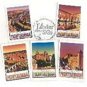 Carte postale Montauban Place Nationale et Miroir d'eau 10x15cm Collection 1 Hélidée