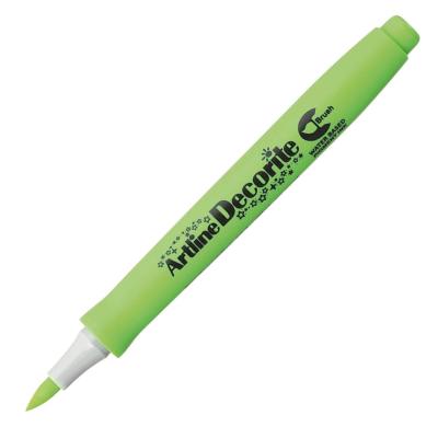 Marqueur Brush Vert Jaune Artline Decorite Pointe Pinceau