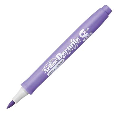 Marqueur Brush Violet Metallic Artline Decorite Pointe Pinceau