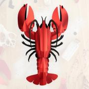 Kit de fabrication 1 Homard Rouge Géant 25 cm Lobster Assembli