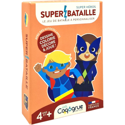 Jeu de Bataille à personnaliser Super Bataille Super-Héros Coq6grue