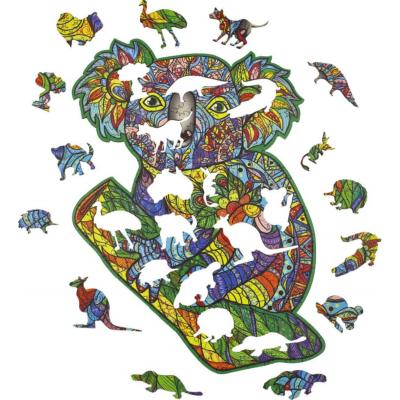 Puzzle en Bois Koala Adorable 120 pièces 32x25 cm Creatif Wood
