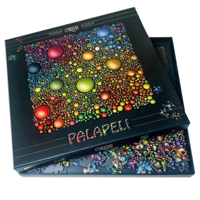 Puzzle Casse-tête Palapeli Galaxie 209 pièces uniques et Cadre 28x28 cm Curiosi