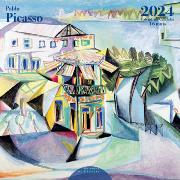 Calendrier mural 2024 Pablo Picasso 12 illustrations 16 mois 30X30 cm