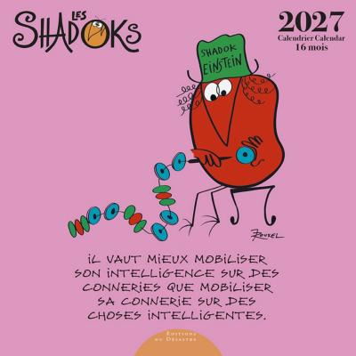 Calendrier mural 2027 Les Shadoks 12 illustrations 16 mois 30X30 cm Ed Desastre