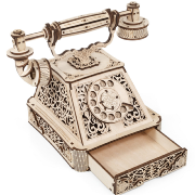 Maquette en bois Téléphone Ancien 232 pièces 21× 22×28cm Telephone Retro Ewa
