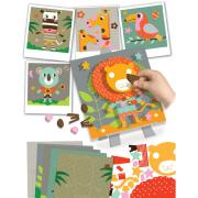 Coffret Portraits en Relief 5 Tableaux Animaux de la Savane 3 ans Crealign