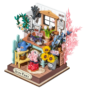Mini-Kit Maquette Bois Maison miniature Jardinage Grow Plants 7x7x9 cm DS030 Rolife
