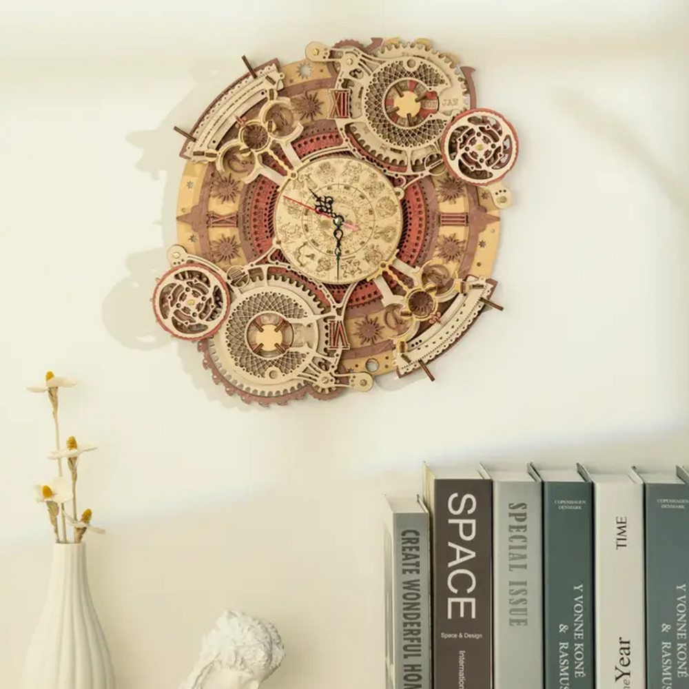 Maquette En Bois 3D - Horloge 12,5 Cm