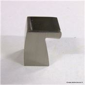 Bouton de meuble carré whale aluminium 21 mm
