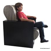 Patron de meuble en carton - Fauteuil en carton Hadam adulte