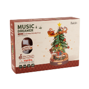 Kit Maquette Bois Sapin de Noël Mélodie 30x30x40 cm AMS01 Rolife
