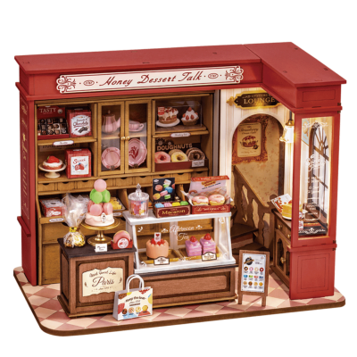 Kit Maquette 3D Patisserie miniature à fabriquer Honey Dessert Talk 242 pièces DG168 Rolife
