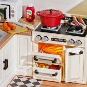 Kit Maquette Super Creator Cuisine DW008 Happy Meals Kitchen 152 pièces Rolife