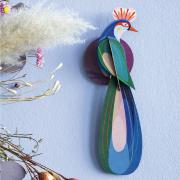 Oiseau de Paradis Bleu Banda Décoration murale 3D Studioroof