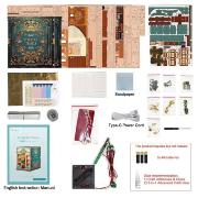 Kit Maquette Book Nook Cabine de Train Voyage en Europe 22x16x22 cm TQ443  European Travel Miniature 3D ToneCheer