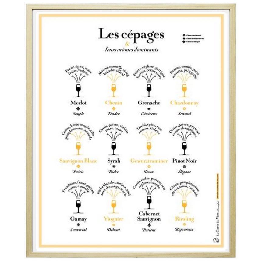 Affiche Carte des Vins