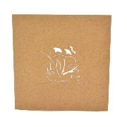 Carte pop-up Bateau Kraft Wonkard