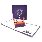 Carte pop-up Joyeux anniversaire 15x15 cm Wonkard