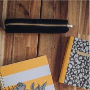 Petite Trousse velours Noir 19 x 3,5cm Majoie ArteBene