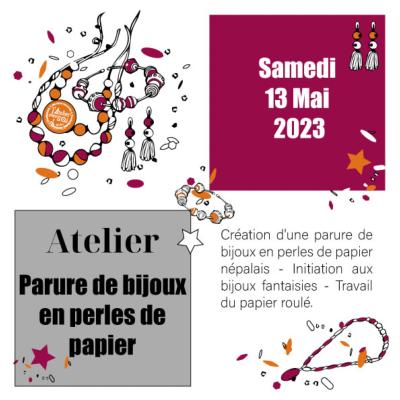 ATELIER Samedi 13 Mai 2023 - Perles et bijoux en papier - Montauban