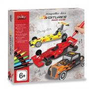 Coffret Maquettes 3 Voitures de course 3D à construire Crealign