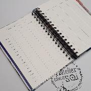 Agenda perpétuel Grues Japonaises Spirale 230p 17.5x21.5 cm Semainier Ed Desastre